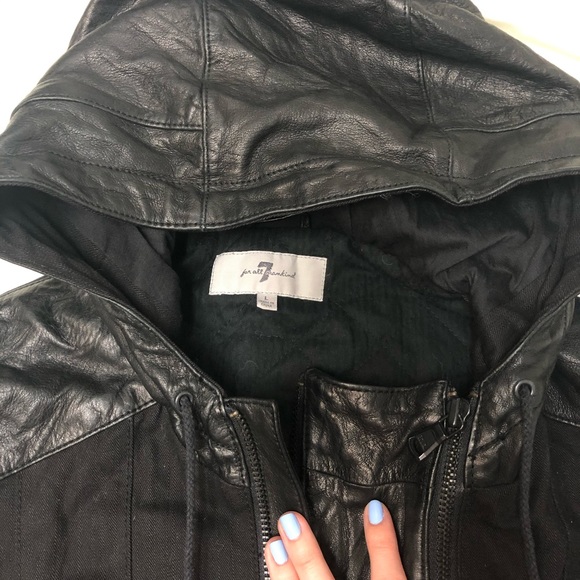 7 FOR ALL MANKIND leather jacket - Picture 5 of 9